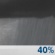 Overnight: A chance of rain showers. Cloudy, with a low around 53. East southeast wind around 10 mph. Chance of precipitation is 40%. Overnight: Chance Rain Showers