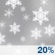 This Afternoon: A slight chance of snow before 1pm, then a slight chance of snow showers. Cloudy. High near 37, with temperatures falling to around 34 in the afternoon. West northwest wind 10 to 15 mph. Chance of precipitation is 20%. This Afternoon: Slight Chance Light Snow